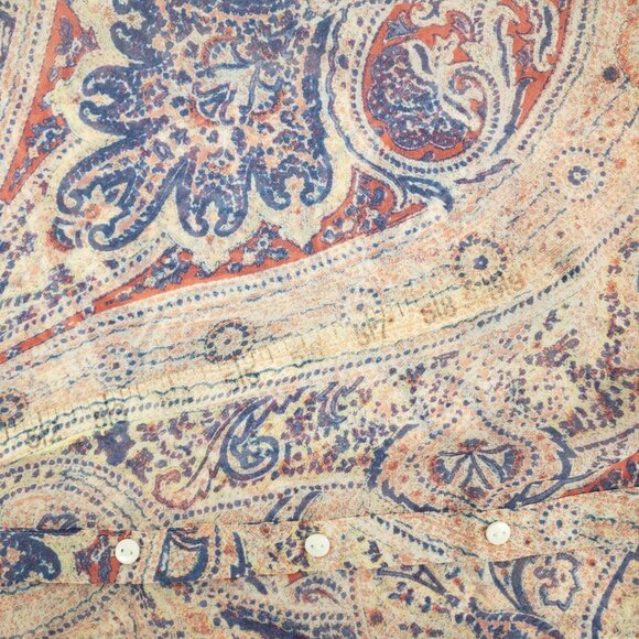 H&M 2 Multicolor Semi Sheer Pink Blue Purple Blouse Hi Low Top Sleeveless Womens - Picture 7 of 14